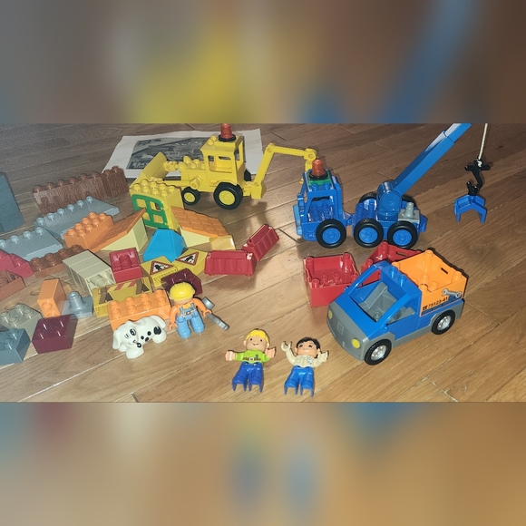  3297 BOB THE BUILDER INCOMPLETE SET W/ EXTRAS DUPLO BUILDING BLOCKS PIECES
